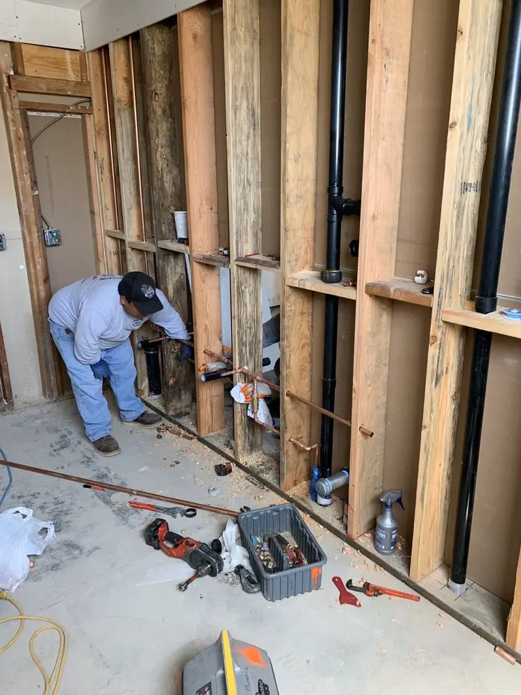 Commercial rough-in plumbing for Gas Line Repair in Brighton
